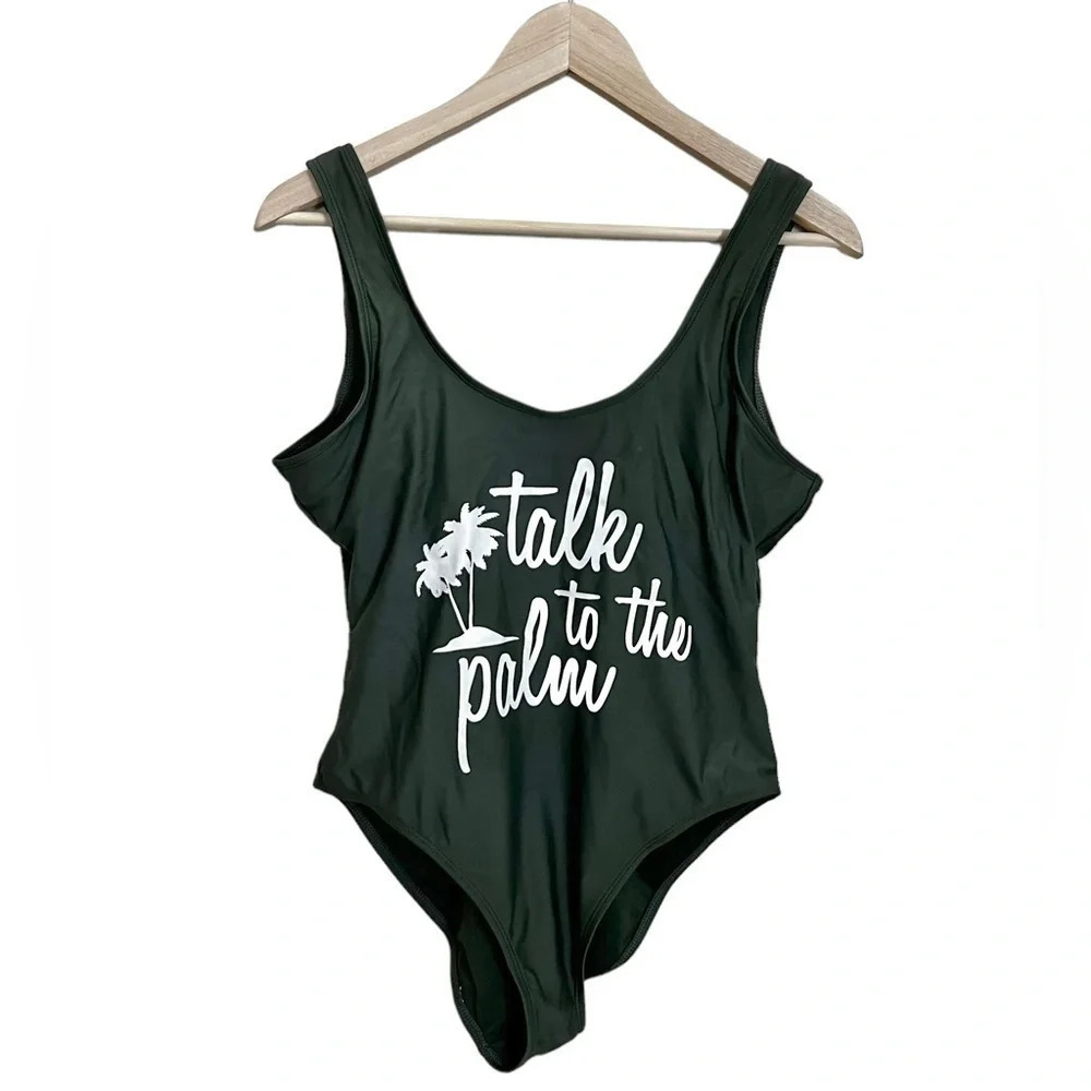 California Sunshine • Talk To The Palm One Piece Swimsuit